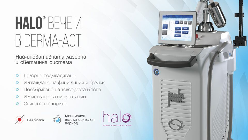 HALO® - първият в света хибриден фракционен лазер е вече в Derma-Act