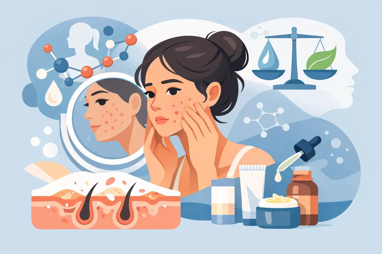 Хормонално акне: Как се лекува реално